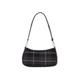 thumbnail image 1 of Bolsa suave con estampado a cuadros para axilas, de tela, de hombro para mujer (negro) Ehuebsd Para Estrenar, 1 of 9