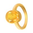 thumbnail image 2 of Natural Certified Yellow Sapphire Ring Astrological Gemstone Ring In Panchdhatu Yellow Gold Handmade Ring For Men And Women Gift For Her, 2 of 2