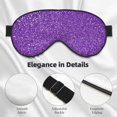 thumbnail image 3 of Uemuo Glitter Purple Pattern Sleep Eye Mask - Light Blocking Sleep Mask Blocking Out Light Perfectly, Soft and Comfortable Night Eye Mask, Eye Blinder, 3 of 7