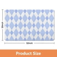 thumbnail image 4 of Durable Checkered Bathroom Rug - Long, Non-Slip Bath Mat, Absorbs Water, Soft Microfiber, 20x32 inches, Machine Washable., 4 of 5