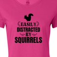 thumbnail image 4 of Inktastic Easily Distracted by Squirrels Women's T-Shirt, 4 of 5