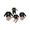 thumbnail image 1 of Qiylii Family Matching Pajamas Set Christmas Tree Top T shirt Leopard  Pants, 1 of 6