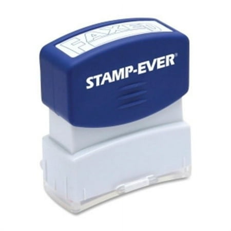 Stamp-Ever Pre-inked Blue Faxed Stamp