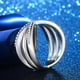 thumbnail image 4 of Guardurnaity Anillo de mujer cristal curvo nudillo joyería Metal boda fiesta mano decoración moda elegante Casual joyería artesanal Ropa, zapatos y accesorios Miscelánea talla 7 Guardurnaity AP017337-02, 4 of 6