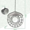 thumbnail image 4 of Wild Bird Feeder Hanging Garden Yard Decoration - Metal, Ball Dispenser, Windproof, Year-Round Feeding for Small Birds, 4 of 8