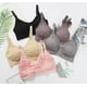 thumbnail image 3 of Sujetadores de maternidad de alta calidad, ropa interior de algodón para amamantar, sin costuras, talla grande, transpirable, Push Up, 3 unidades por Set, 3 of 5