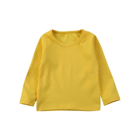 

Pudcoco Toddler Newborn Kids Baby Boys Girls Long Sleeve Clothing T-shirt Tops