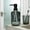 Black, variant on Glass Soap Dispenser Refillable, Usupdd Luxury Hand Wash Bottle for Kitchen Bathroom, 7.2x3x3in Stainless Steel Pump Shampoo Lotion Dispenser for Countertop, Gold