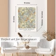thumbnail image 6 of Induslyfe Large Framed Flower Wall Art Canvas Decor Set of 3, William Morris Wall Art Prints Posters Mid Century Modern Art, Aesthetic Floral Botanical wall art for bedroom living room bathroom 18x24, 6 of 7