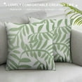 thumbnail image 3 of ARISTURING Leaf Decorative Throw Pillow Cover Tropical Green Leaves  Pillow Case for Couch Sofa Bedroom, Plant Monstera Leaf Pillow Cover Pillowcase, 3 of 5