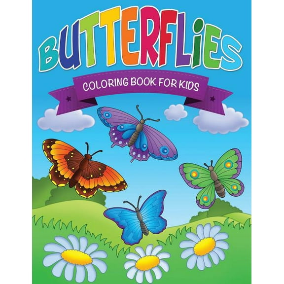 Butterflies Coloring Book for Kids, (Paperback)