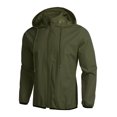 thumbnail image 2 of COOFANDY Men Rain Jacket with Hood Waterproof Packable Lightweight Thin Windbreaker Jackets, 2 of 7