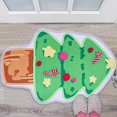 thumbnail image 2 of Felpudo navideño para dormitorio, baño, inodoro, alfombra antideslizante, Papá Noel, muñeco de nieve, árbol de Navidad, decoración, alfombra para el suelo, regalo de Año Nuevo, 2 of 5