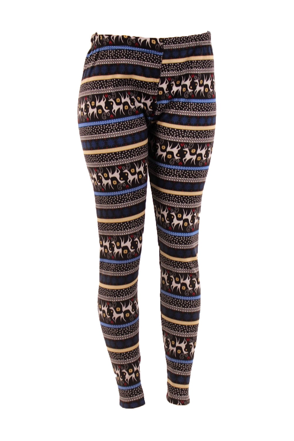 Shosho ShoSho Women's Plus Size Printed Faux Fur Lined Leggings