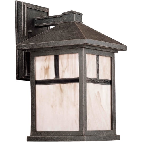Forte 1 Light Cast Aluminum Outdoor Wall Lantern in Painted Rust - 1873-01-28