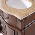 thumbnail image 5 of 48" Travertine Stone Countertop Bathroom Double Sink Vanity Lavatory Cabinet, 5 of 9