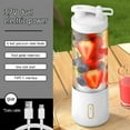 thumbnail image 4 of Usloyux Under $5 Portable Blender Juicer, USB Rechargeable Smoothie Maker Device, 6 Blade Handheld Blender for Shakes Creation, Fruit Processing, Sports Nutrition, Travel Kit, 4 of 8
