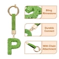 thumbnail image 4 of Uxcell Charm de Letra P de Alfabeto con Rhinestones para Fabricación de Joyas, Verde Claro, 4 of 6
