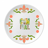 Rainforest Carnival Overlay Flower Ceramics Plate Tableware Dinner Dish