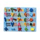 thumbnail image 1 of Tablero de alfabeto de madera Montessori, práctico tablero de rompecabezas colorido para niños y Números arábigos, 1 of 9