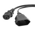 thumbnail image 3 of Câble d'alimentation professionnel IEC320 C14 vers IEC320 C13, répartiteur en Y, 12,6 pouces, 10 A, 3 of 4