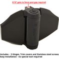 thumbnail image 3 of D&D Technologies TCHD2L2S3BTS TruClose Bisagras de puerta resistentes para puertas de madera o vinilo con cierre automático de hasta 154 libras con patas de alineación, color negro, 2 unidades, 3 of 5