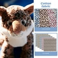 thumbnail image 5 of CRAFTHROU 5Pcs DIY Cotton Cloth Leopard Print Fabric for Creative Patchwork and Handmade Projects, 5 of 5