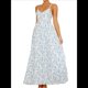 thumbnail image 2 of Vestido Bohemio de Verano 2025 para Mujer, Sin Mangas, con Estampado Floral y Fruncido Azul S, 2 of 10