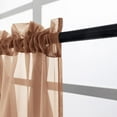 thumbnail image 2 of PearAge Curtains Valance for Living Room, Window Sheer Treatment for Kitchen, 51"W x 24"L Brown 1PC, 2 of 7