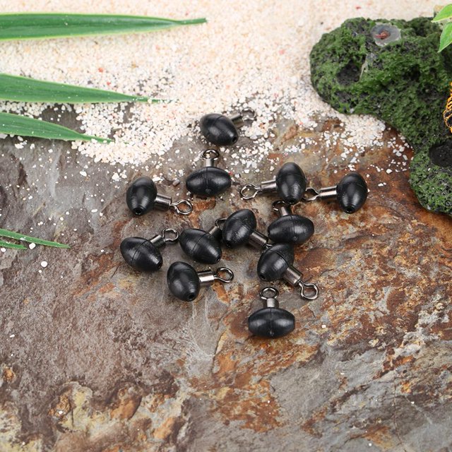Cuenta negra de plástico de 20 piezas Ehuebsd con aparejo giratorio enrollable