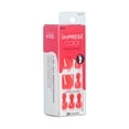 thumbnail image 4 of KISS imPRESS Color Press-On Pedicure Fake Toenails, Short, Square, Deep Red, 33 Ct., 4 of 5