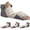 Velvet Grey, variant on 4-Piece Wedge Pillow Set White/Grey Adjustable Bed Sitting Support