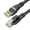 Black, variant on Cat6 Networking Cable Shielded Internet Cable for Routers Laptops Computer TVs Box Up to 100Mbps for Home Offices Use