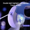 thumbnail image 4 of Correa retráctil para perros con linterna LED, correas de seguridad para perros de 10 pies (morado), 4 of 5