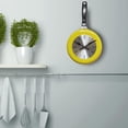 thumbnail image 4 of Reloj de pared Zulema sartén decoración hogar dormitorio cocina café amarillo, 4 of 8