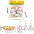 thumbnail image 5 of 6Pcs Easter Decorations Eggs Spring Summer Hanging Hanging Ornaments Colorful for Easter Tree Basket Decor Party Favors Supplies Home, 5 of 6