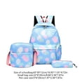 thumbnail image 2 of Meitianfacai Large Capacity 3-in-1 Storage System: Backpack + Insulated Food Bag + Zippered Pencil Case, Lightweight Carry Set with Honeycomb Padding for Organization, Travel Gear（Blue）, 2 of 5