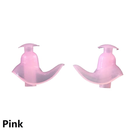1 Pair Environmental Diving Waterproof Dust-Proof Earplugs Ear Plugs Soft Silicone Swim Accessories PINK 1 PAIR