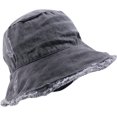 thumbnail image 3 of CoCopeaunt Denim Bucket Hat Frayed Edge Fisherman Hat for Women Men Summer Casual Jean Fisherman Cap Outdoor Beach Sun Hats, 3 of 7