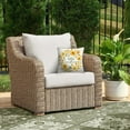 thumbnail image 5 of (2 pack) Mainstays 16" x 16" Hello Sunshine Decorative Outdoor Throw Pillow, Off-White/Yellow, 5 of 9