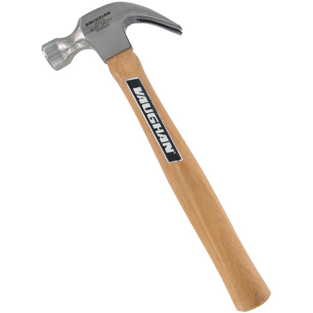 Vaughan ADO16 16 Oz Smooth Face Claw Hammer With 13" Wood Handle