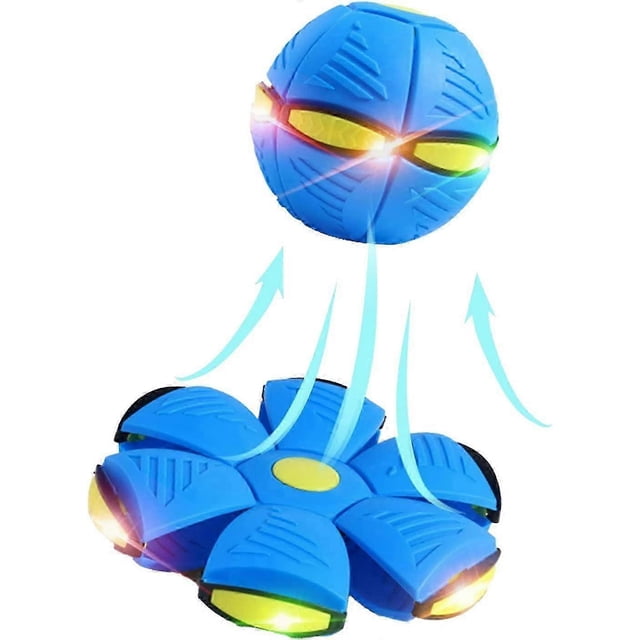 Ufo Deformation Magic Flying Saucer Ball With Led Lights Flying Toys