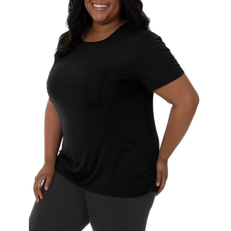 Women's Plus Size Active Mesh Performance Tee 