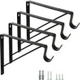 thumbnail image 3 of Support d'Étagère Murale en Fer Robuste, Résistant à la Rouille et à Forte Capacité de Charge, Polyvalent pour Étagères de Rangement, Poteaux de Suspension de Garde-Robe, Installation Facile Sans Outils pour l'Organisation de la Maison/du Bureau/du Garage, 3 of 4