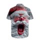 thumbnail image 4 of Blusa y camisa de manga corta con cuello vuelto para hombre, blusa informal de moda con cuello vuelto, estampado navideño, camisa de manga corta con botones, blusa de poliéster para hombre, 4 of 4