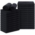 thumbnail image 1 of Pack de 24 toallas de salón Orighty, microfibra, 16 x 29 cm, color negro, 1 of 7