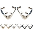 thumbnail image 2 of 1 Pair Metal Toe Caps Creative Protective Heel Decoration Shoes Supplies, 2 of 9