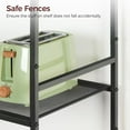 thumbnail image 5 of Bakers Rack with Power Outlet, Microwave Stand with Hooks, Multifunctional Storage Rack, Coffee Bar with Enclosure, Kitchen Storage Shelf, for Kitchen, Dining Room, Rustic Brown, 5 of 18