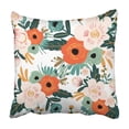 thumbnail image 1 of ABPHQTO Azul floral flor estilo vintage verde rosa pastel primavera abstracto retro japonés funda de almohada 40x40 cm, 1 of 1