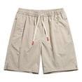 thumbnail image 4 of LEKWK Athletic Shorts for Men Elastic Waist Drawstring Quick Dry Workout Short Lightweight Moisture Wicking Gym Activewear with Side Pockets Khaki XXL, 4 of 5
